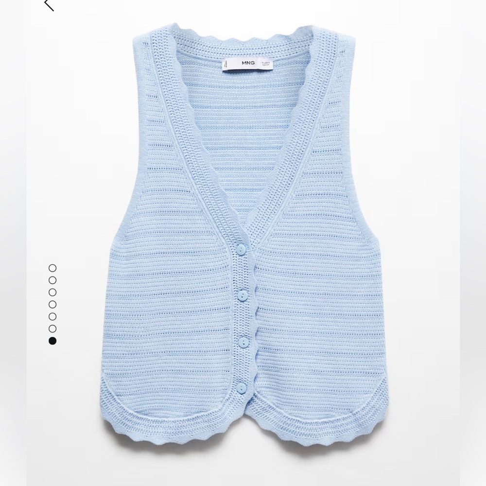 Mango women’s knitted vest gilet | size M